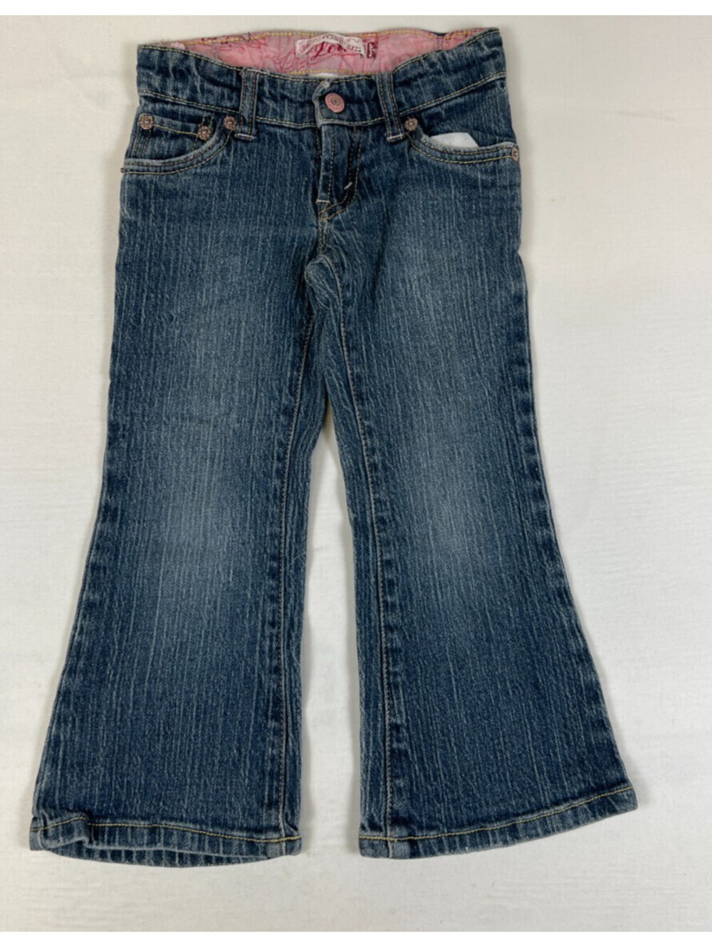 Levi's Girls 4 Regular 517 Stretch Flare Blue Denim Jeans Pants